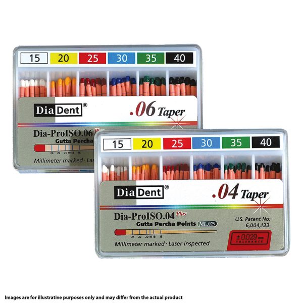 DiaDent Gutta Percha Points Spill Proof Pack .04 Special Taper No. 30 Blue (60) DiaDent Gutta Percha Points Spill Proof Pack .04 Special Taper No. 30 Blue (60)