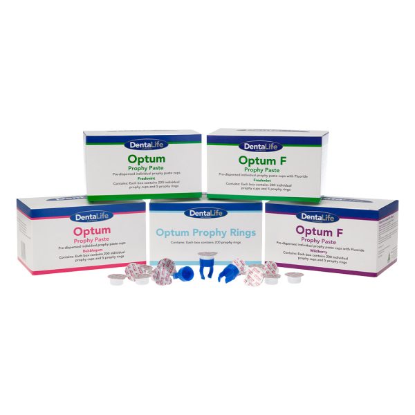 Dentalife Optum Prophy Paste Freshmint 2gm Cups & 5 Rings (200)