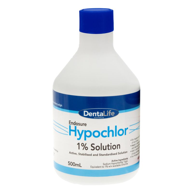 Dentalife Endosure Hypochlor 1% 500ml Bottle - Medi-Dent
