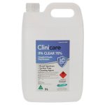 Dentalife Clinicare AD 70% IPA Isopropyl Alcohol Clear 5L Bottle