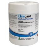 Dentalife Clinicare AD 70% IPA Isopropyl Alcohol Wipes Canister 150mm x 230mm 25gsm (220)
