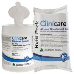 Dentalife Clinicare AD 70% IPA Isopropyl Alcohol Wipes Refill 150mm x 230mm 25gsm (220)