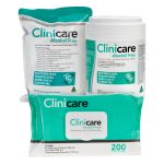 Dentalife Clinicare AF Alcohol Free Instrument Grade Low Level Disinfectant Wipes Soft Packs 185mm x 260mm 30gsm (200)