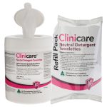 Dentalife Clinicare ND Neutral Detergent Wipes Canister 150mm x 230mm 25gsm (220)