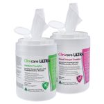 Dentalife Clinicare HGD Hospital Grade Disinfectant Ultra Wipes Canister 150mm x 170mm 38gsm (180)