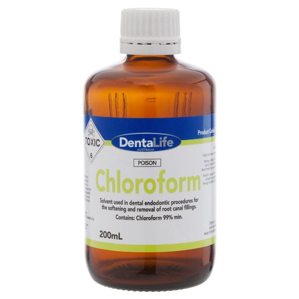 Dentalife Chloroform Endodontic Solvent 200ml Bottle Dentalife Chloroform Endodontic Solvent 200ml Bottle