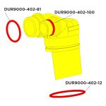 Durr Filter Cover Yellow with O Rings