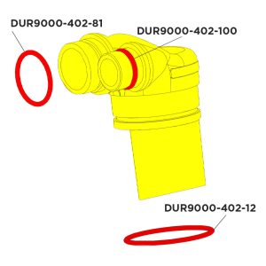 Durr Filter Cover Yellow with O Rings