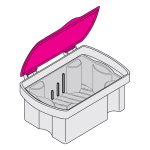 Durr Hygobox with Pink Lid & White Sieve Insert