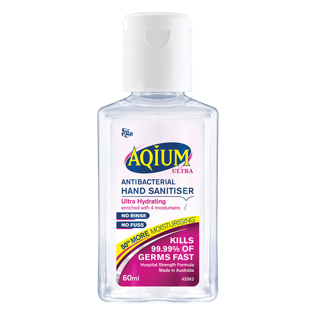 Ego Aqium Ultra Antibacterial Hand Sanitiser 60ml Purse Pack Ego Aqium Ultra Antibacterial Hand Sanitiser 60ml Purse Pack