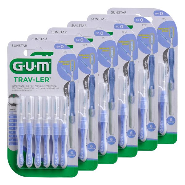 Sunstar GUM Trav-Ler Interdental Brush Size 0 0.6mm Lavender (36)