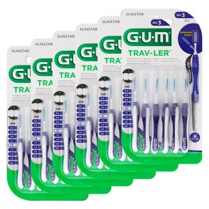 Sunstar GUM Trav-Ler Interdental Brush Size 3 1.2mm Purple (36)