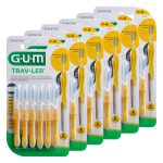 Sunstar GUM Trav-Ler Interdental Brush Size 4 1.3mm Yellow (36)