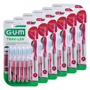 Sunstar GUM Trav-Ler Interdental Brush Size 4 1.4mm Pink (36)