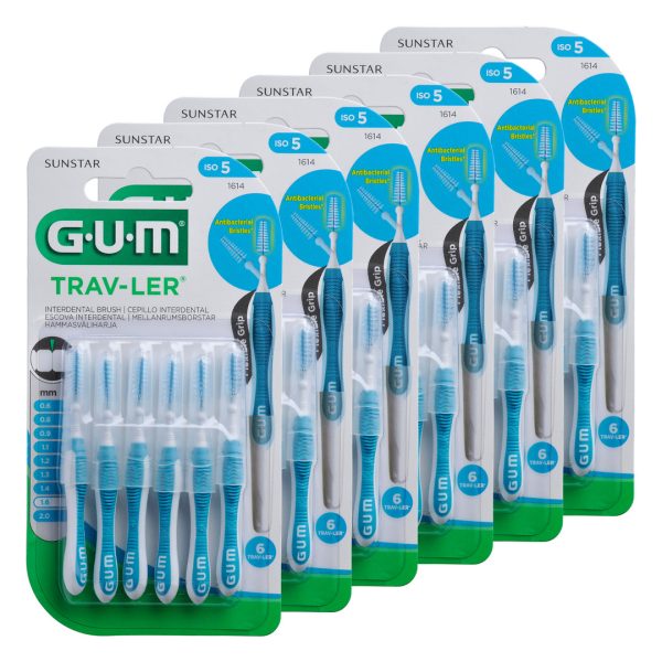 Sunstar GUM Trav-Ler Interdental Brush Size 5 1.6mm Blue (36)