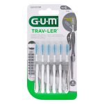 Sunstar GUM Trav-Ler Interdental Brush Size 6 2.0mm Grey (6)