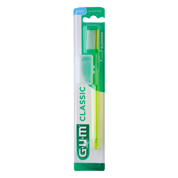 Sunstar GUM Classic 3 Row Slender Soft Toothbrush Blister Pack