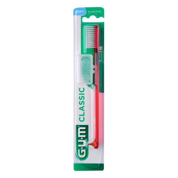 Sunstar GUM Classic 4 Row Regular Soft Toothbrush Blister Pack