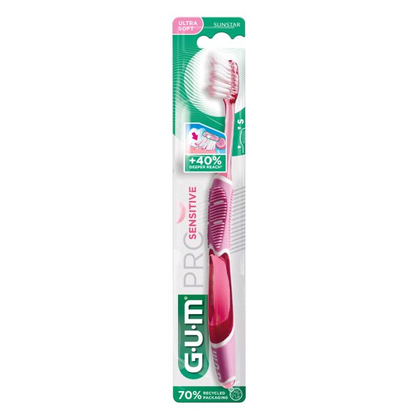 Sunstar GUM Pro Sensitive Compact Ultra Soft Toothbrush Blister Pack