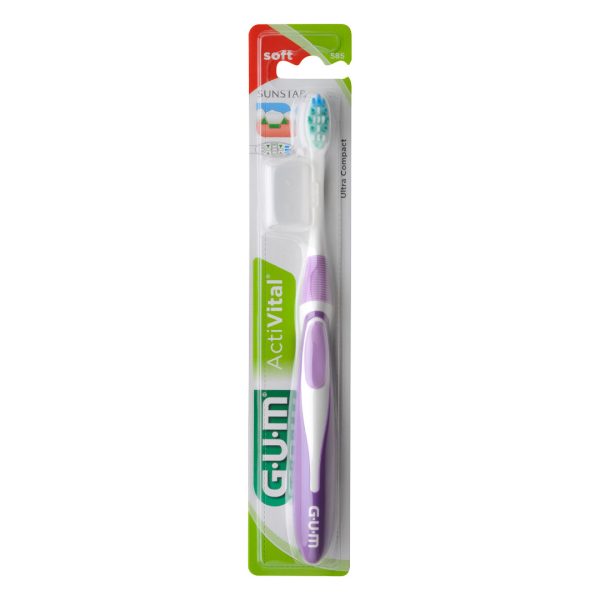 Sunstar GUM Activital Ultra Compact Soft Toothbrush Blister Pack