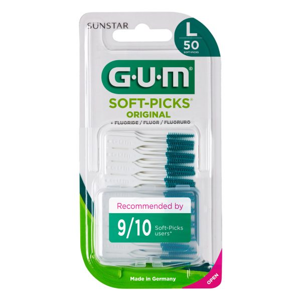 Sunstar GUM Soft-Picks Original with Fluoride Large (50)