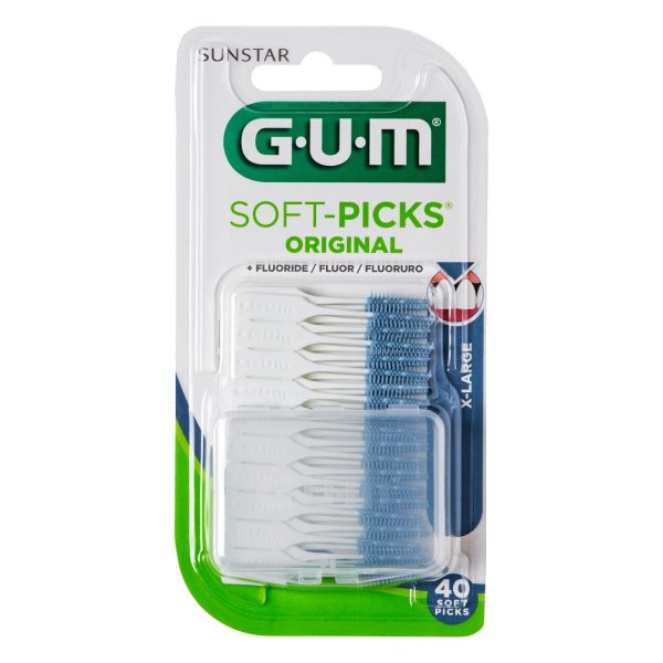 Sunstar GUM Soft-Picks Original with Fluoride Extra Large (40)