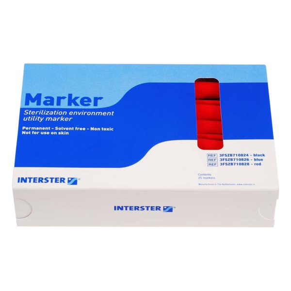 Interster Sterilisation Marker Pen Red (25)