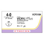 J&J Ethicon Suture Vicryl Plus Antibacterial 4/0 with SH 26mm 1/2 Circle Taper Point Needle 70cm (36)