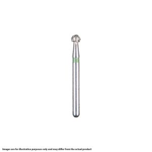 Kerr BluWhite Diamond Bur 150R 020 Round Medium Grit Blue FG 19mm (5)