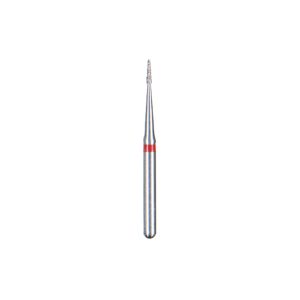 Kerr BluWhite Diamond Bur 201F 008 Flame Fine Grit Red FG 19mm (5)