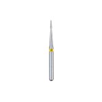 Kerr BluWhite Diamond Bur 201SF 008 Flame Super Fine Grit Yellow FG 19mm (5)