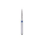 Kerr BluWhite Diamond Bur 216R 012 Flame Medium Grit Blue FG 19mm (5)