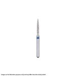 Kerr BluWhite Diamond Bur 216SF 012 Flame Super Fine Grit Yellow FG 19mm (5)
