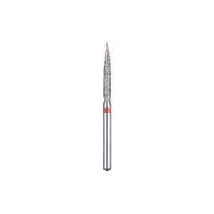 Kerr BluWhite Diamond Bur 217F 014 Flame Fine Grit Red FG 19mm (5)