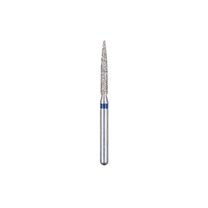Kerr BluWhite Diamond Bur 217R 014 Flame Medium Grit Blue FG 19mm (5)