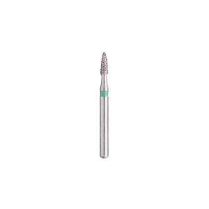 Kerr BluWhite Diamond Bur 220C 014 Flame Coarse Grit Green FG 19mm (5)