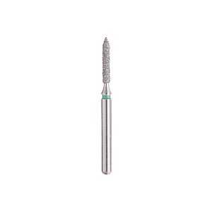 Kerr BluWhite Diamond Bur 232C 012 Flame Coarse Grit Green FG 19mm (5)