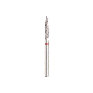 Kerr BluWhite Diamond Bur 240F 016 Flame Fine Grit Red FG 19mm (5)