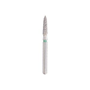 Kerr BluWhite Diamond Bur 250C 018 Flame Coarse Grit Green FG 19mm (5)