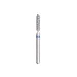 Kerr BluWhite Diamond Bur 252R 014 Flame Medium Grit Blue FG 19mm (5)