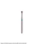 Kerr BluWhite Diamond Bur 330R 018 Inverted Cone Medium Grit Blue FG 19mm (5)