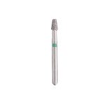 Kerr BluWhite Diamond Bur 410C 021 Flat End Taper Coarse Grit Green FG 19mm (5)