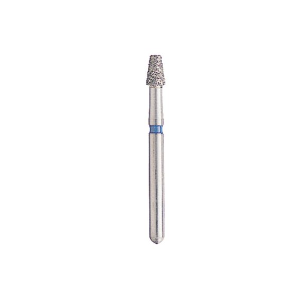 Kerr BluWhite Diamond Bur 410R 021 Flat End Taper Medium Grit Blue FG 19mm (5) Kerr BluWhite Diamond Bur 410R 021 Flat End Taper Medium Grit Blue FG 19mm (5)