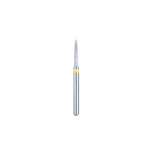Kerr BluWhite Diamond Bur 4205L 010 Flame Composite Finishing Fine Grit Yellow FG 19mm (5)