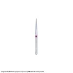 Kerr BluWhite Diamond Bur 4236 016 Round End Taper Composite Finishing Fine Grit Yellow FG 19mm (5)