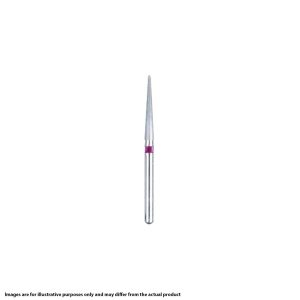 Kerr BluWhite Diamond Bur 4236 016 Round End Taper Composite Finishing Fine Grit Yellow FG 19mm (5)