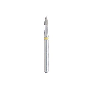 Kerr BluWhite Diamond Bur 4274 014 Flame Composite Finishing Fine Grit Yellow FG 19mm (5)