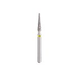 Kerr BluWhite Diamond Bur 431SF 016 Flat End Taper Super Fine Grit Yellow FG 19mm (5)