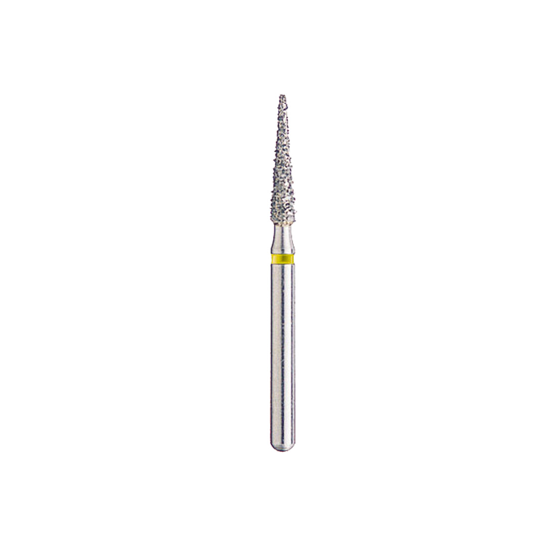 Kerr BluWhite Diamond Bur 431SF 016 Flat End Taper Super Fine Grit Yellow FG 19mm (5) Kerr BluWhite Diamond Bur 431SF 016 Flat End Taper Super Fine Grit Yellow FG 19mm (5)