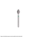 Kerr BluWhite Diamond Bur 460R 033 Occlusal Medium Grit Blue FG 19mm (5)